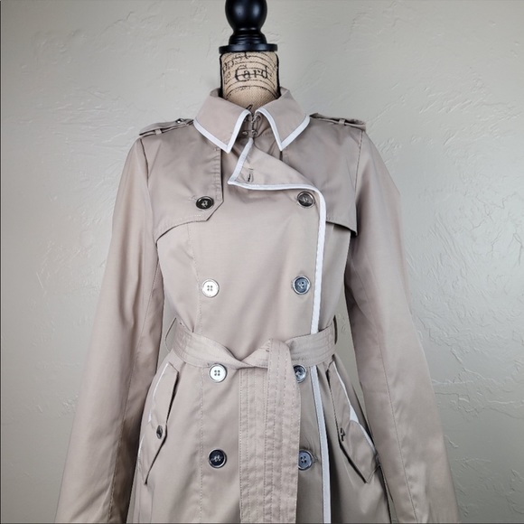 Sam Edelman Lydia Trench Coat Tan Size M - Picture 1 of 5